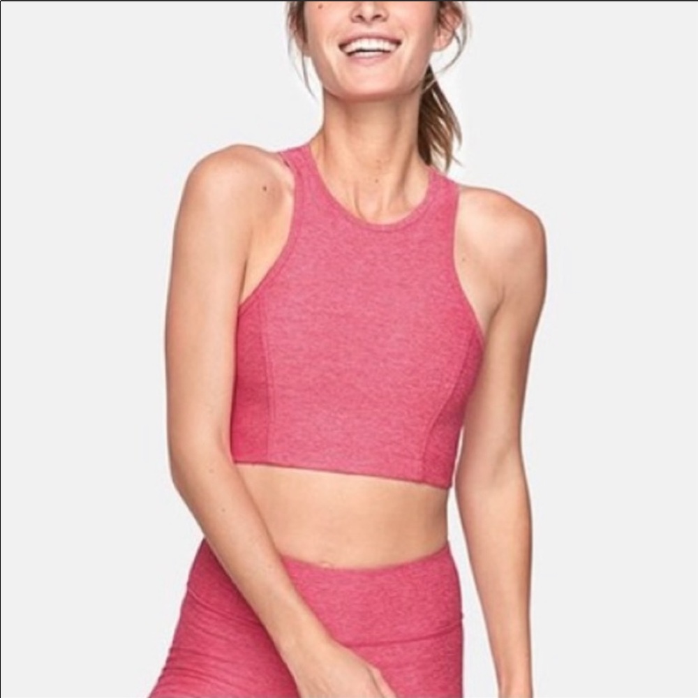 NWT OUTDOOR VOICES - Athena Crop Top in Flamingo